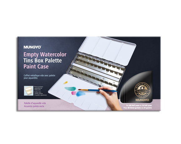 Empty Watercolor Tins Box Palette Paint Case